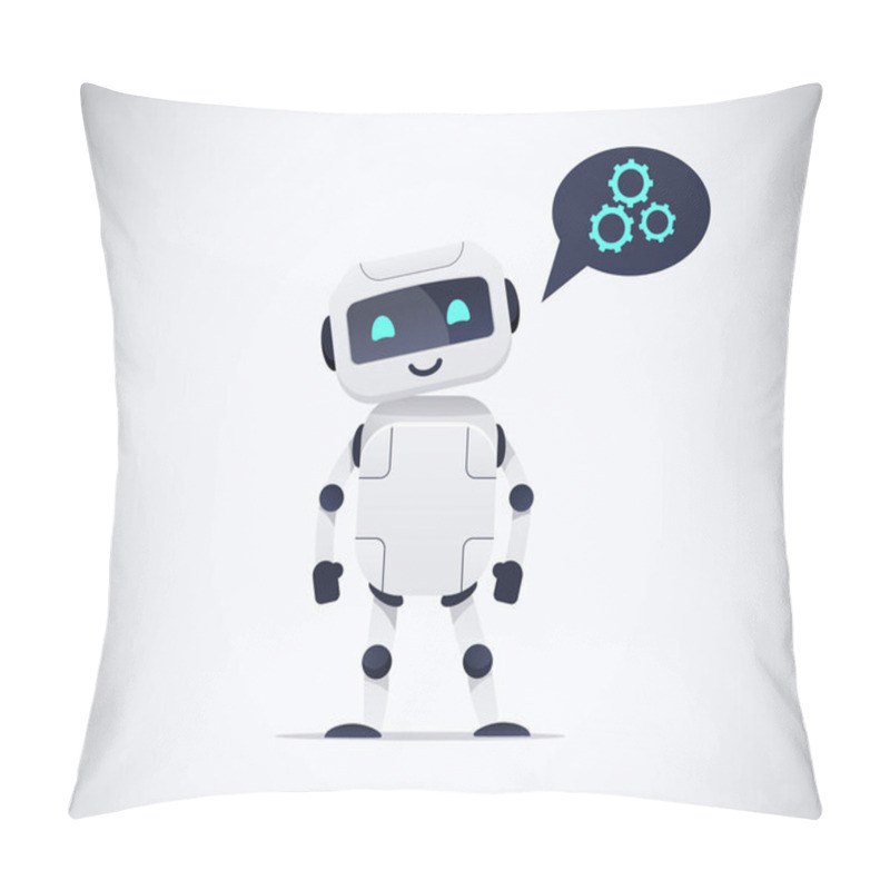 Personality  Smiling Standing  Chatbot Pillow Covers