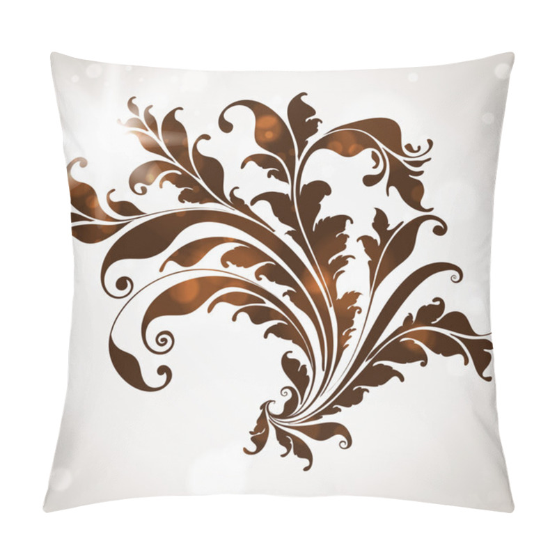 Personality  Hand Drawn Floral Background With Flowers, Greeting Vector Card For Retro Design Pillow Covers