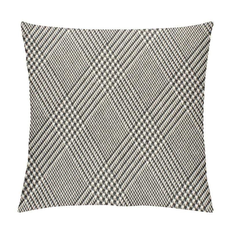 Personality  Black And White Houndstooth Pattern In Squares. Pillow Covers