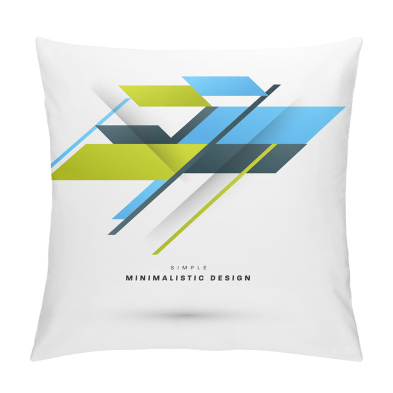 Personality  Geometric Background With Triangles Pattern Pillow Covers