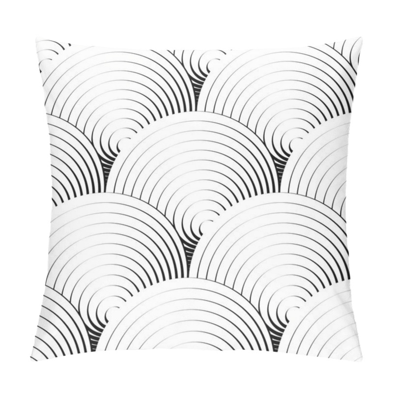 Personality  Geometric Concentric Circles Pattern Pillow Covers