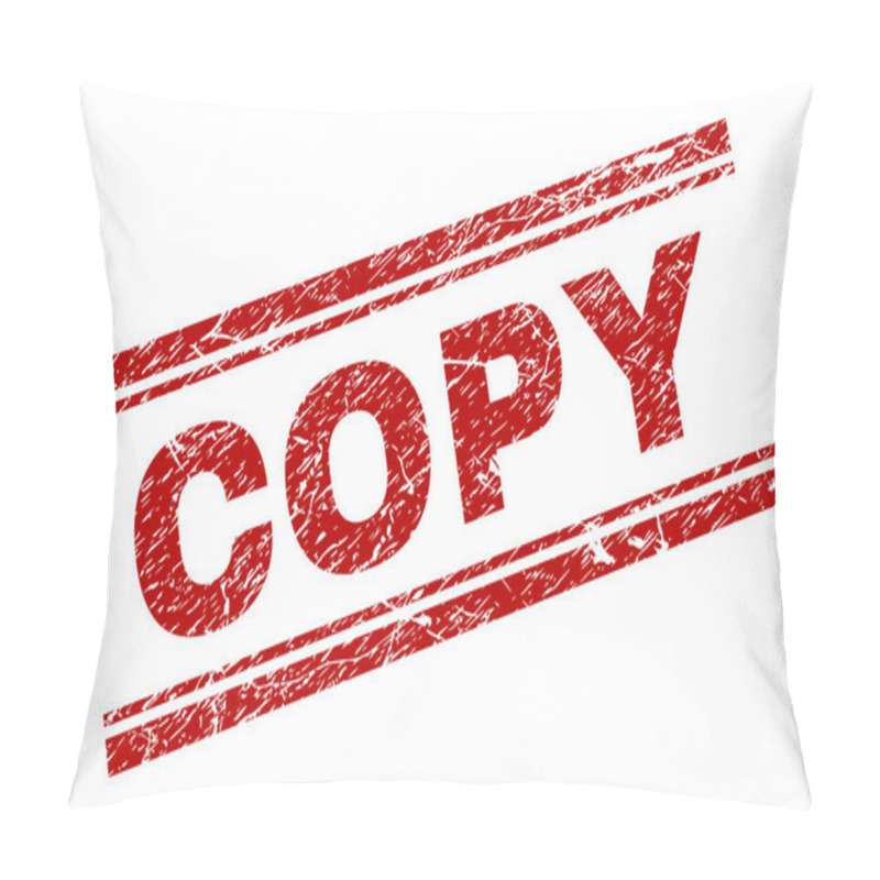 Personality  Scratched Textured COPY Stamp Seal Pillow Covers