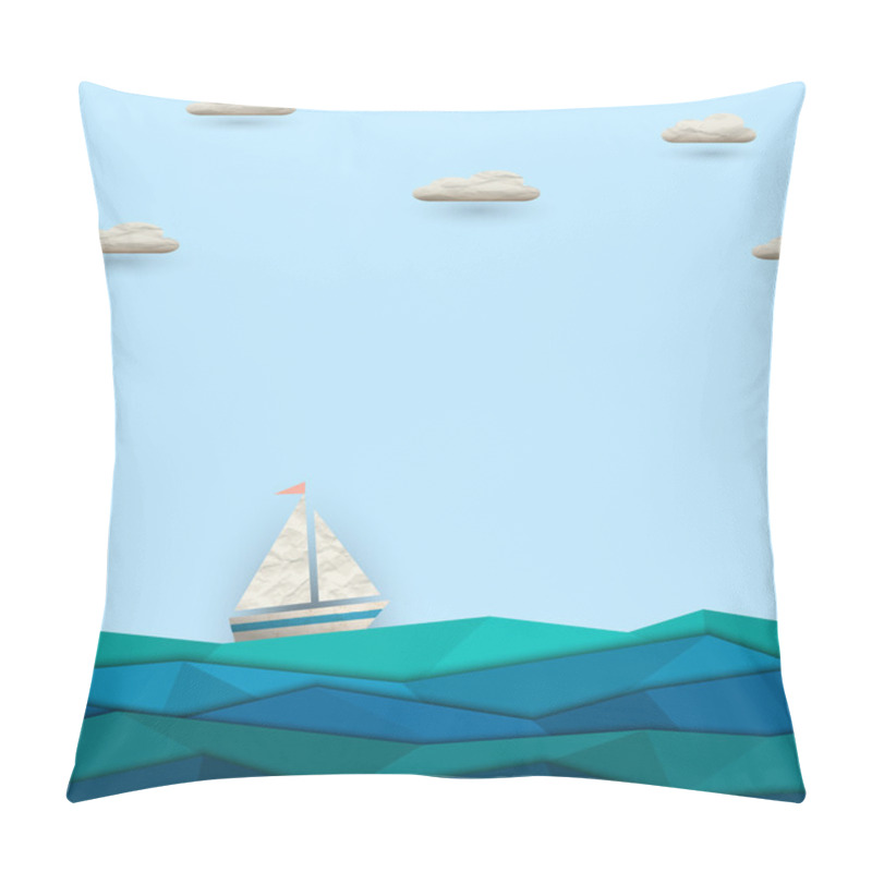 Personality  Sailing Boat Pillow Covers