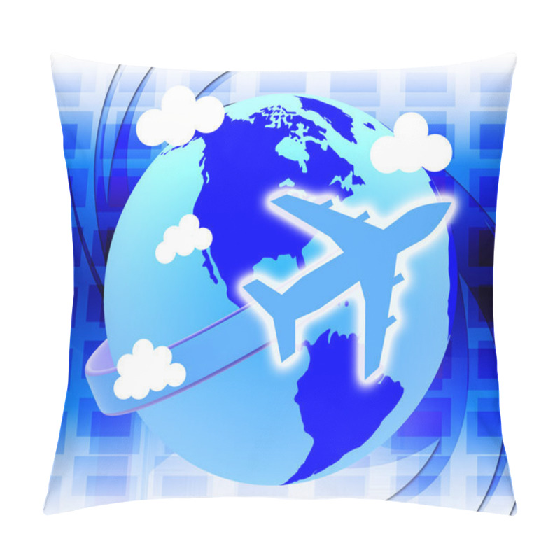 Personality  Flights Global Means Travel Guide And Tours Pillow Covers