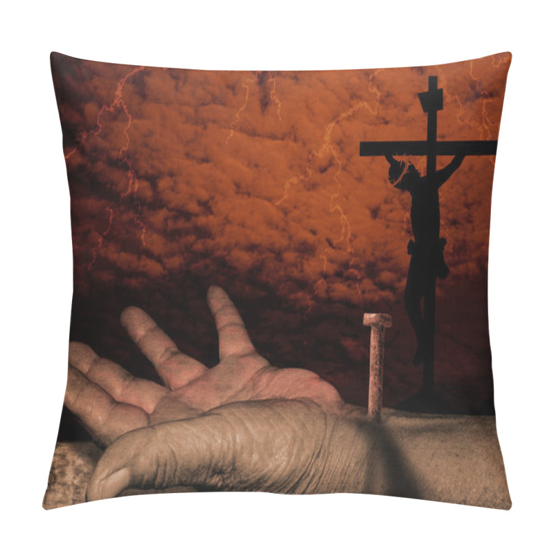 Personality  Crucifixion Of Christ Pillow Covers