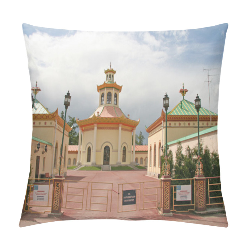 Personality  ST. PETERSBURG, TSARSKOYE SELO, RUSSIA - JUNE 26, 2008: Chinese Village In The Alexander Park Pillow Covers