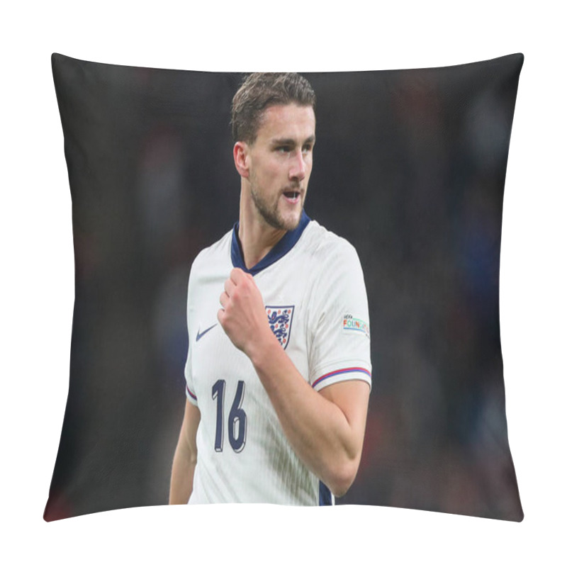 Personality  Taylor Harwood-Bellis Of England During The UEFA Nations League, League B - Group 2 Match England Vs Republic Of Ireland At Wembley Stadium, London, United Kingdom, 17th November 2024 Pillow Covers