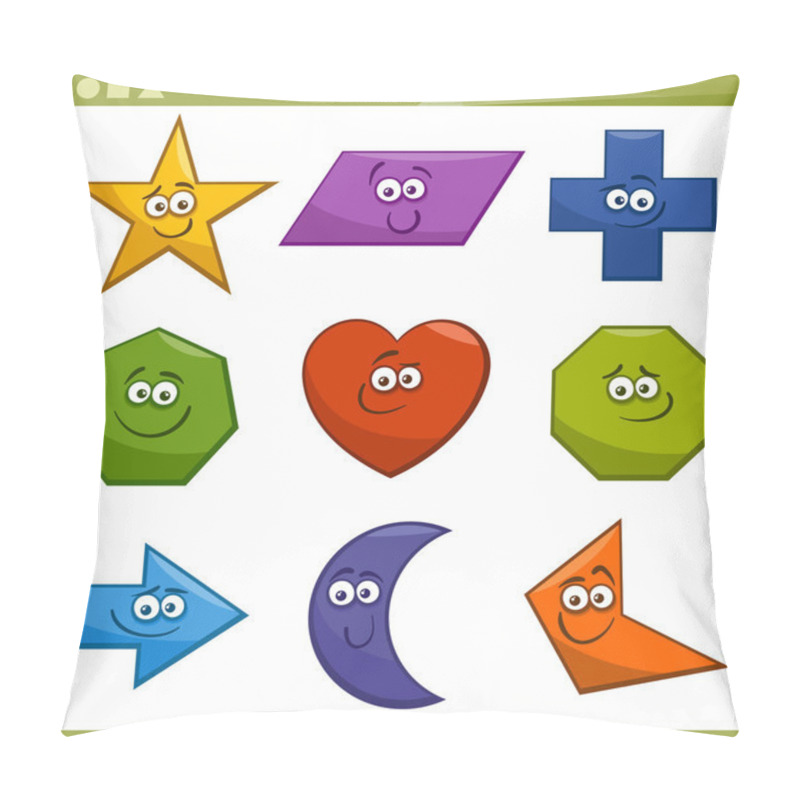 Personality  Cartoon Basic Geometric Shapes Pillow Covers