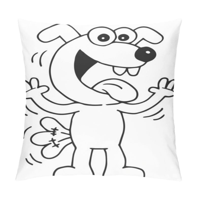 Personality  Happy Dog Pillow Covers