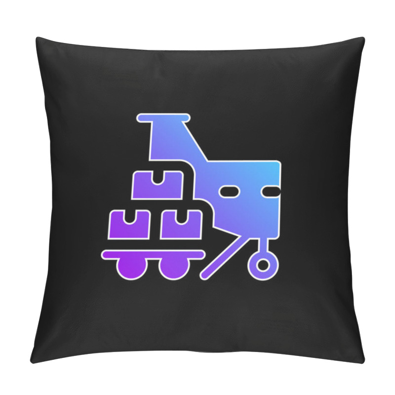 Personality  Air Blue Gradient Vector Icon Pillow Covers