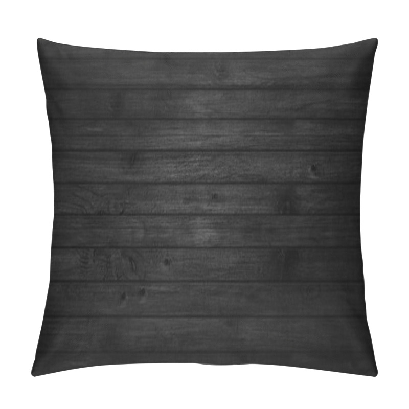 Personality  Wood Texture, Abstract Black Background. Empty Template For Design. Pillow Covers