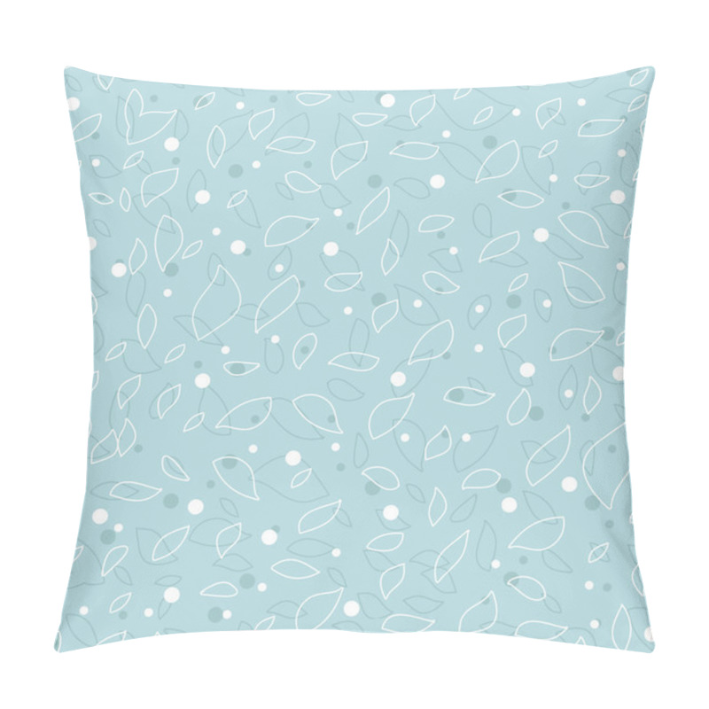 Personality  Seamless Pattern From Leaves And Dots Pillow Covers