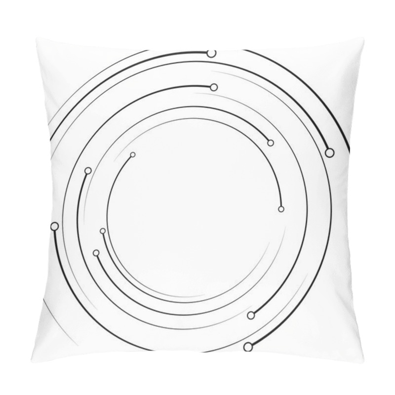 Personality  Geometric Element With Circles Pillow Covers