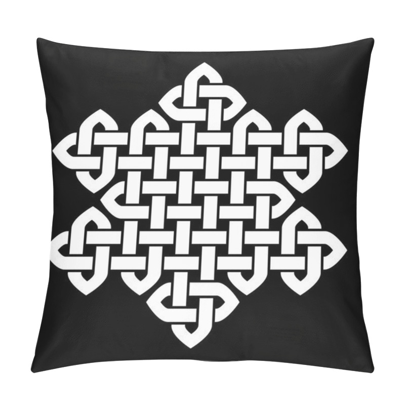 Personality  Oriental (Chinese, Korean Or Japanese) Knot. Knot Icon. Knot Shape. Vector Illustration. Pillow Covers