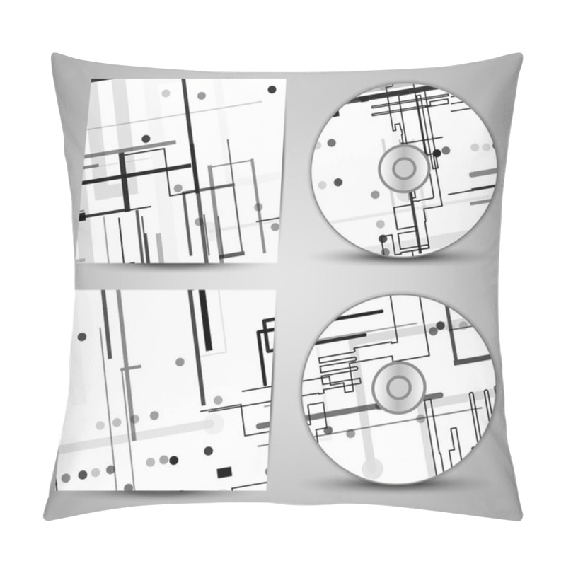 Personality  Vector Cd Cover Set For Your Design Pillow Covers