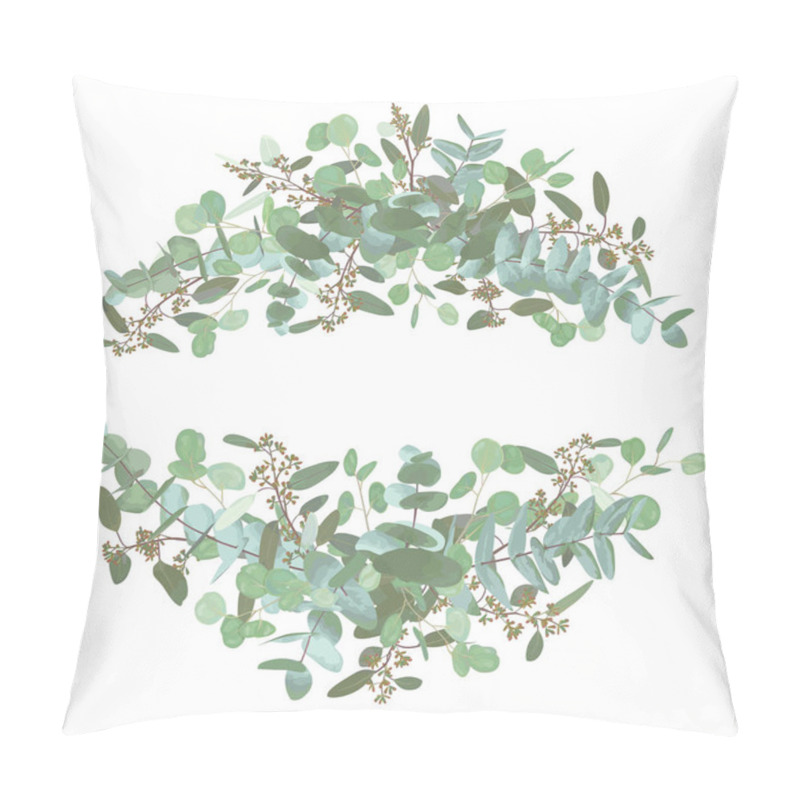 Personality  Set Of Wedding Bouquets. Elegant Floral, Greenery, Semicircle Co Pillow Covers