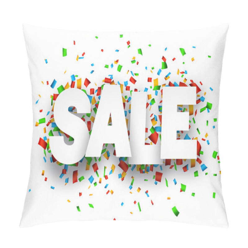 Personality  Paper Sale Confetti Sign. Pillow Covers