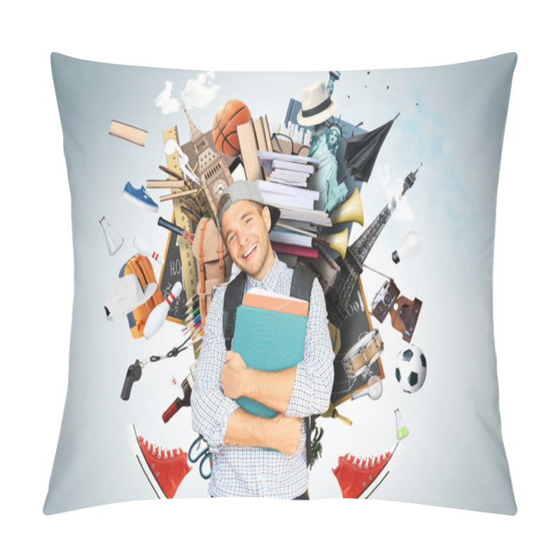 Personality  Education, A Stack Of Books Pillow Covers