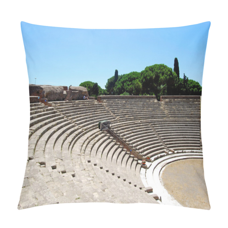 Personality  The Remains Of A Roman Amphitheater Pillow Covers