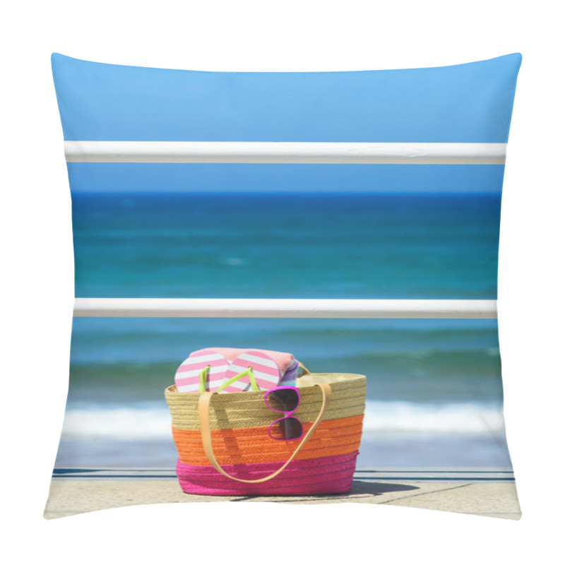 Personality  Summer Vacation On Beach Concept Pillow Covers