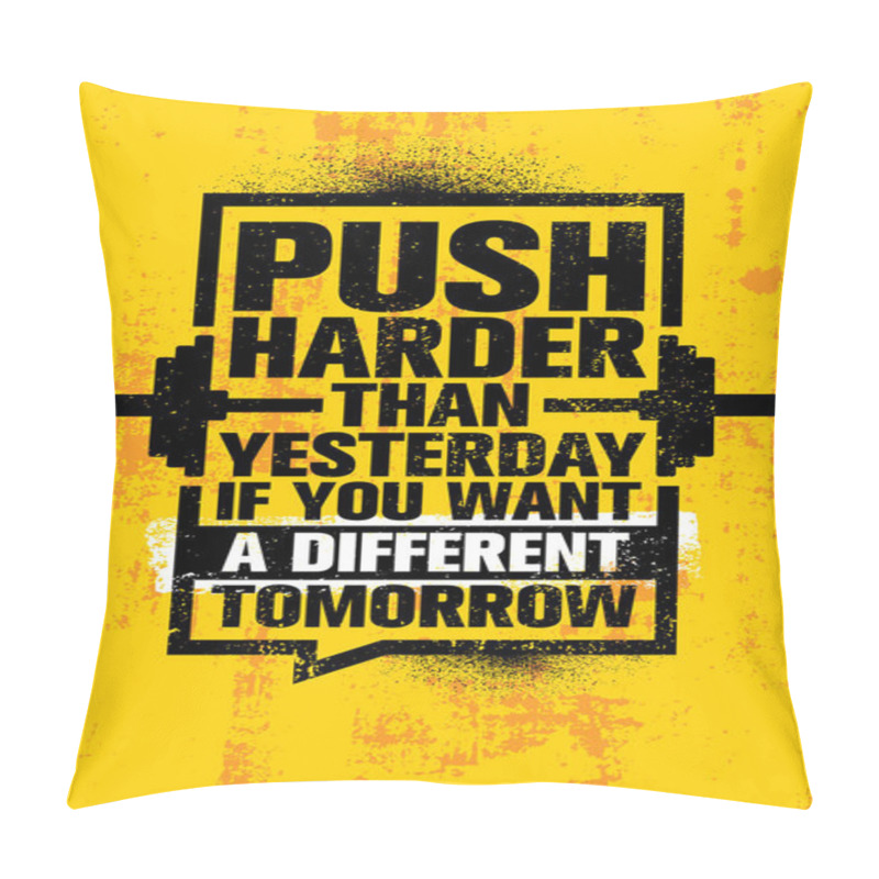 Personality  Workout And Fitness Motivation Quote. Creative Vector Typography Grunge Poster Concept Pillow Covers