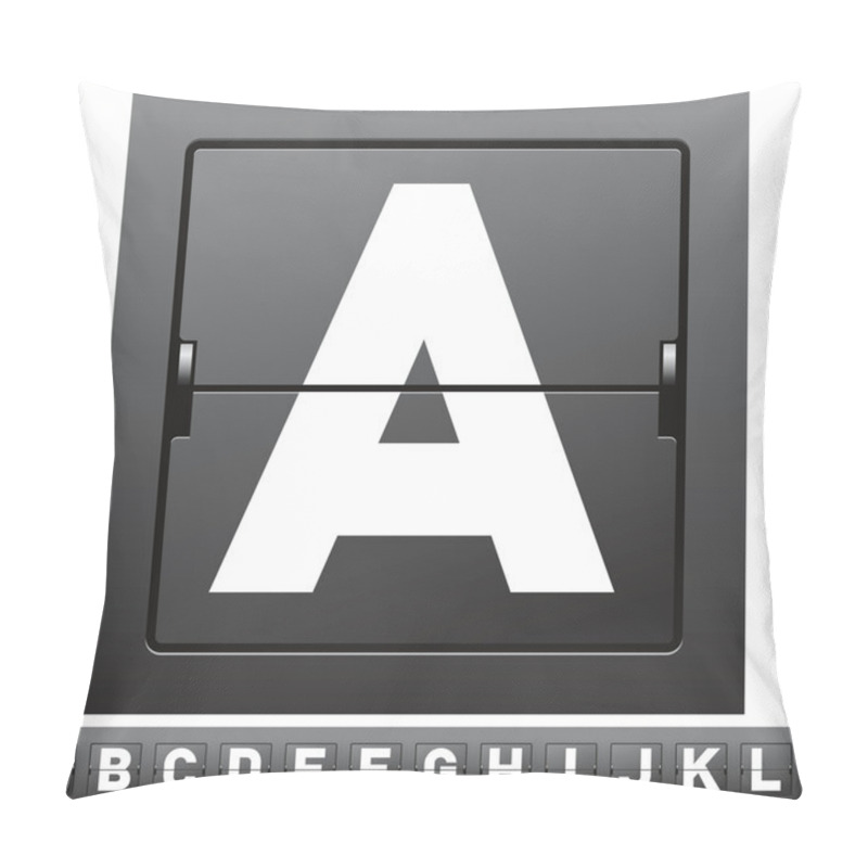 Personality  Mechanical Scoreboard Alphabet Pillow Covers