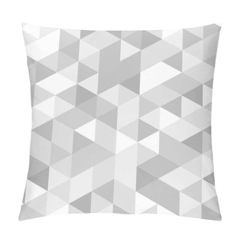 Personality  Monochrome Image Of Bright Triangles. Pillow Covers