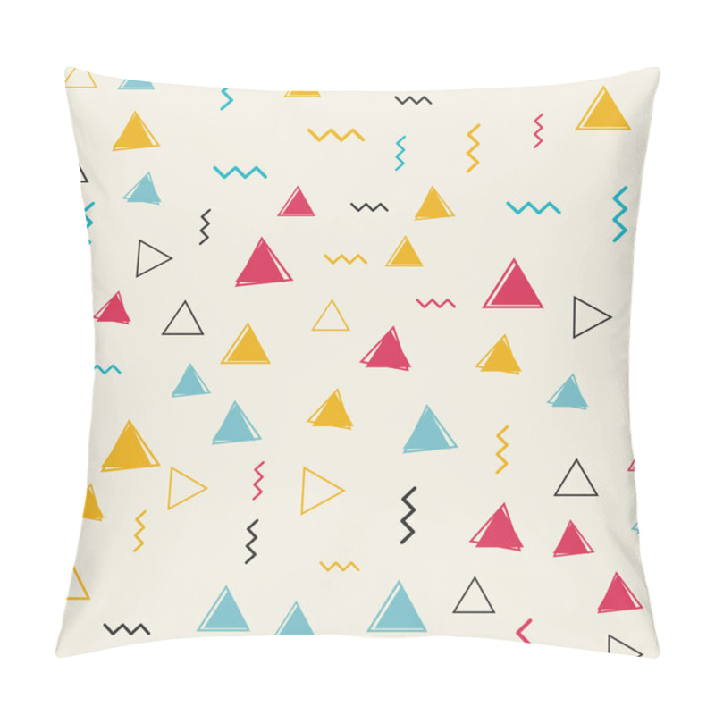 Personality  Abstract Geometric Pattern. Memphis. Seamless Pillow Covers