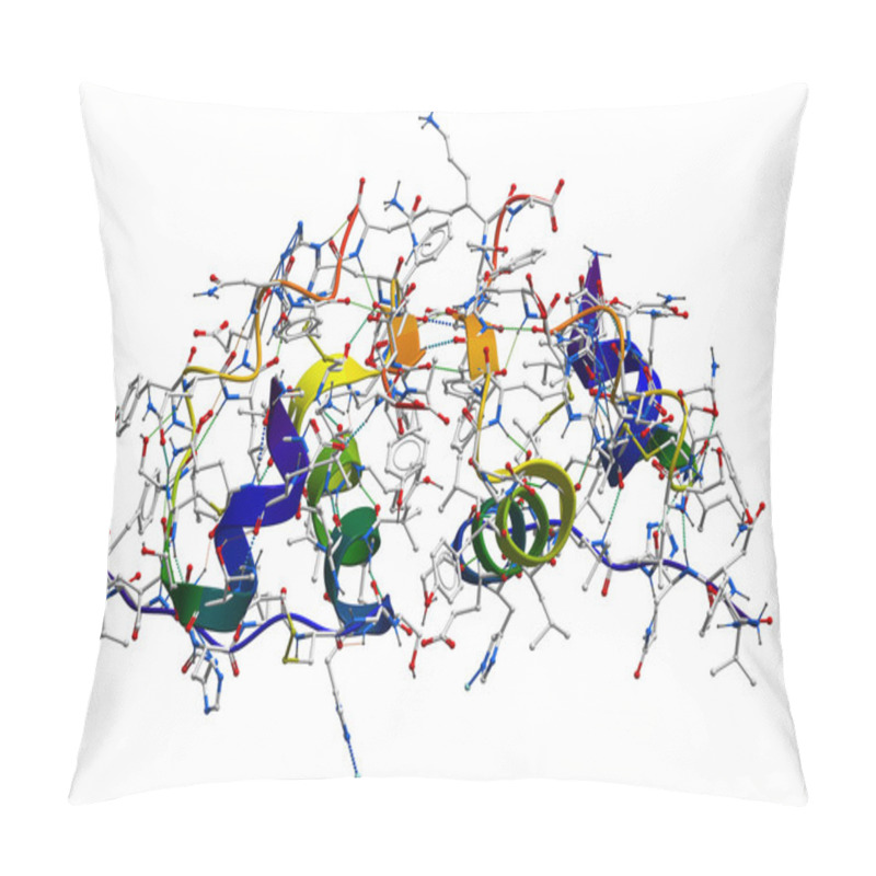 Personality  Insulin Molecular Structure Pillow Covers