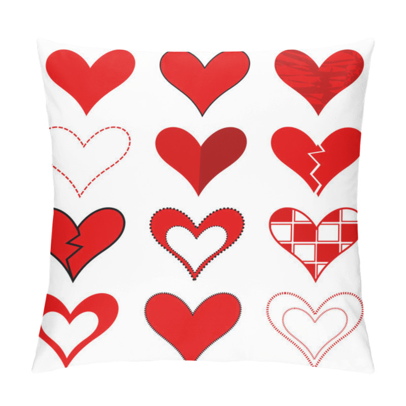 Personality  Hearts Set Pillow Covers