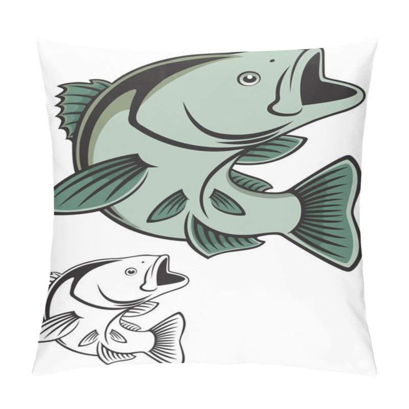 Personality  Fish Illustration Pillow Covers