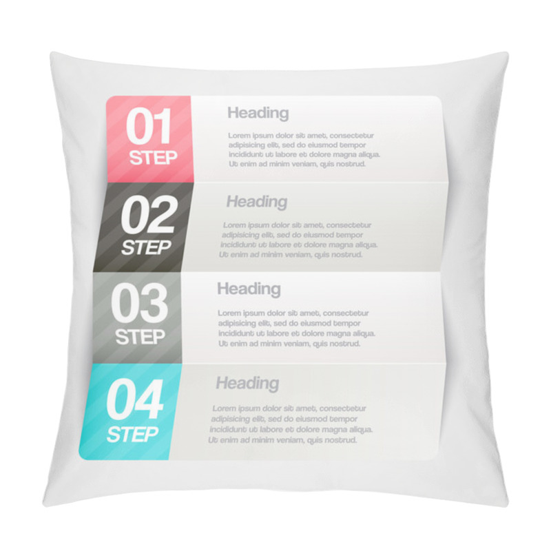 Personality  Vector Paper Progress Steps For Tutorial Pillow Covers