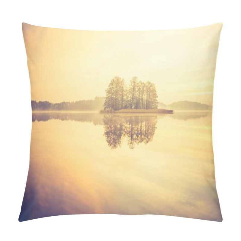 Personality  Sunset Over Calm Lake Pillow Covers