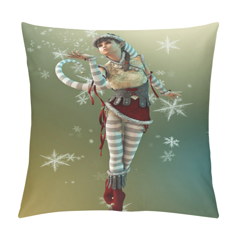 Personality  Santas Little Helper Elsie, 3d CG Pillow Covers