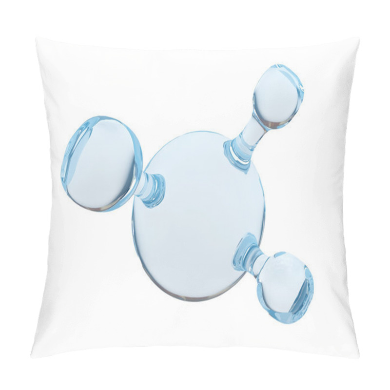 Personality  Molecule Isolated On White Background Pillow Covers