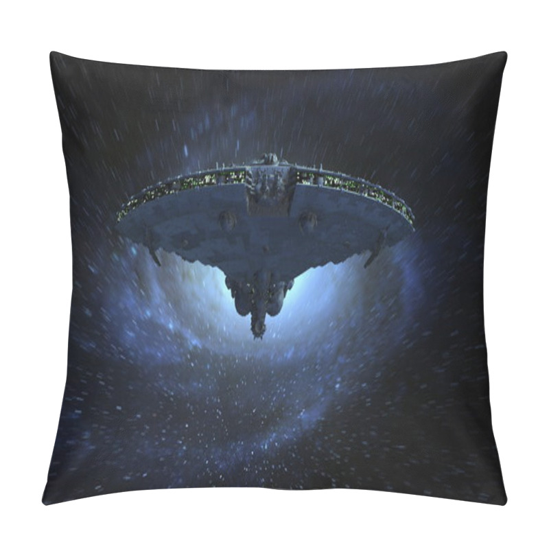 Personality  3D CG Rendering Of A Space Ship Pillow Covers