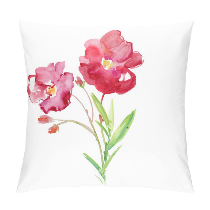 Personality  Blossoming  Oleander Flowers Pillow Covers