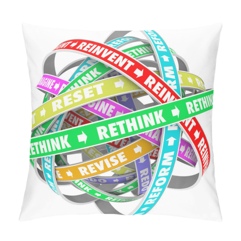 Personality  Rethink Words Illustration Pillow Covers