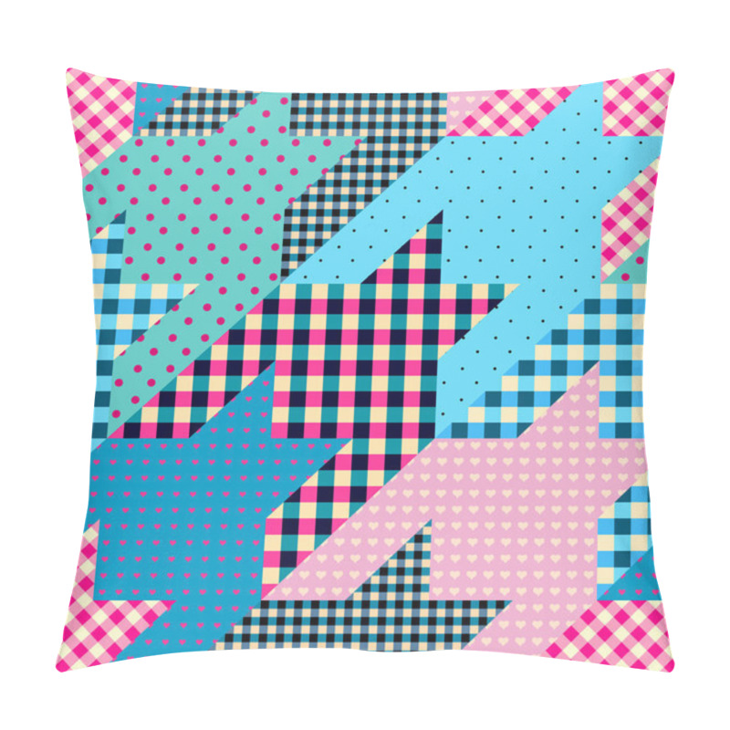 Personality  Geometrical Patchwork Pattern Pillow Covers