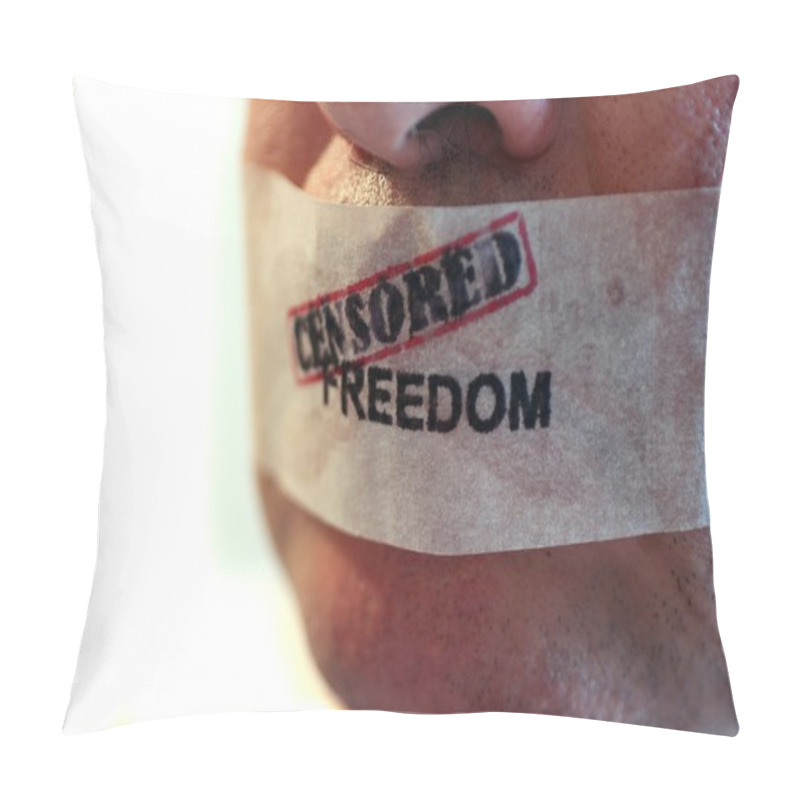 Personality  Censored Freedom Pillow Covers