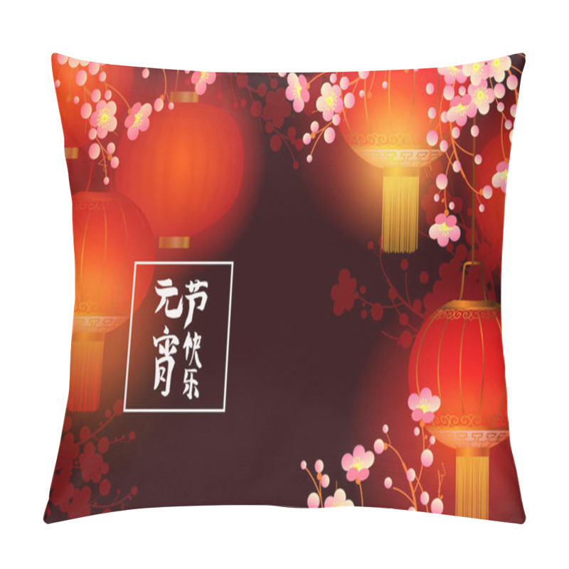 Personality  Holiday Spring Background. Signs Mean Lantern Festival Pillow Covers