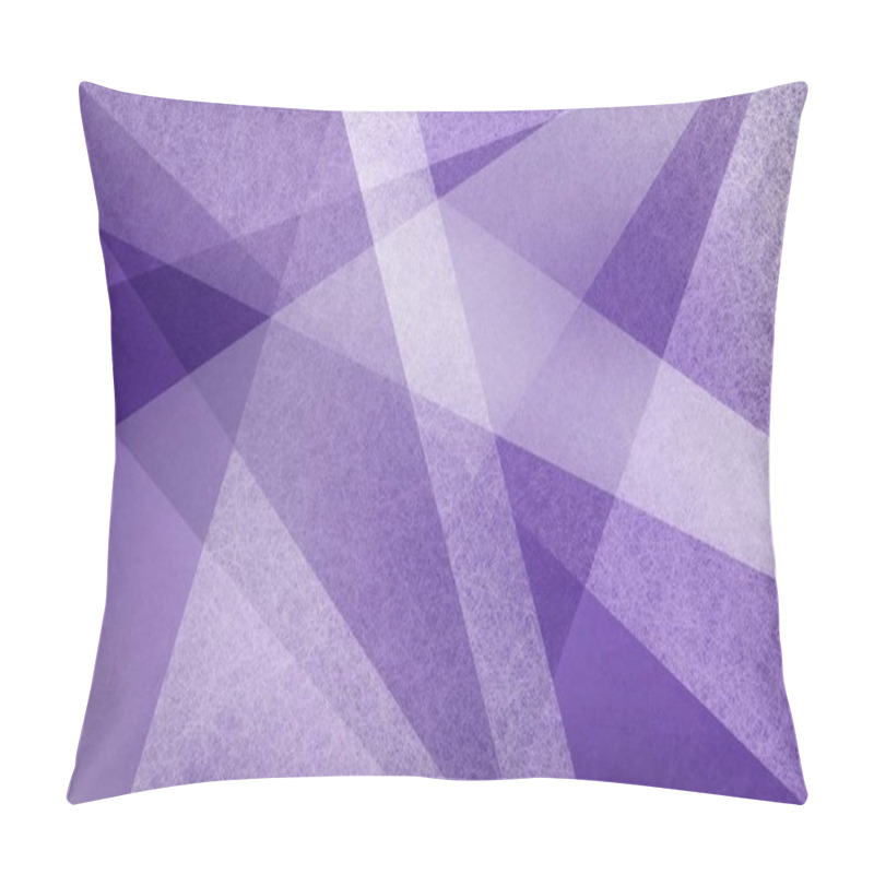 Personality  Abstract Purple And White Background With Geometric Diamond And Triangle Pattern. Elegant Textured Shapes And Angles In Modern Contemporary Design. Pillow Covers