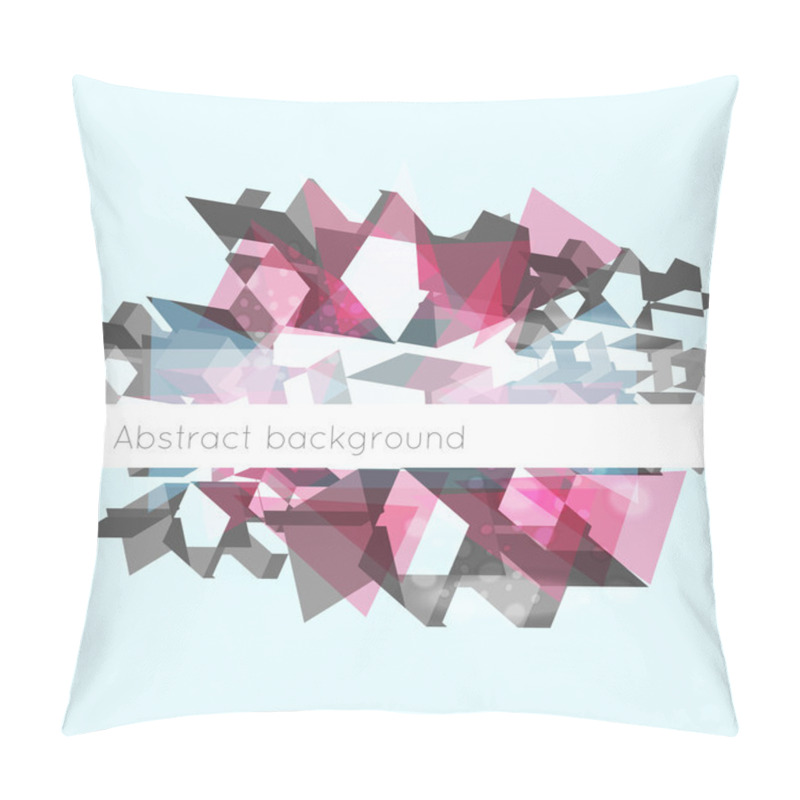 Personality  Abstract Geometric Background. Vector Illustration. Pillow Covers