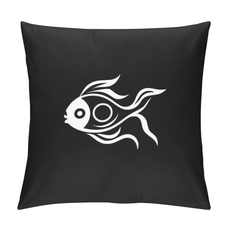 Personality  Goldfish - Minimalist And Simple Silhouette - Vector Illustration Pillow Covers