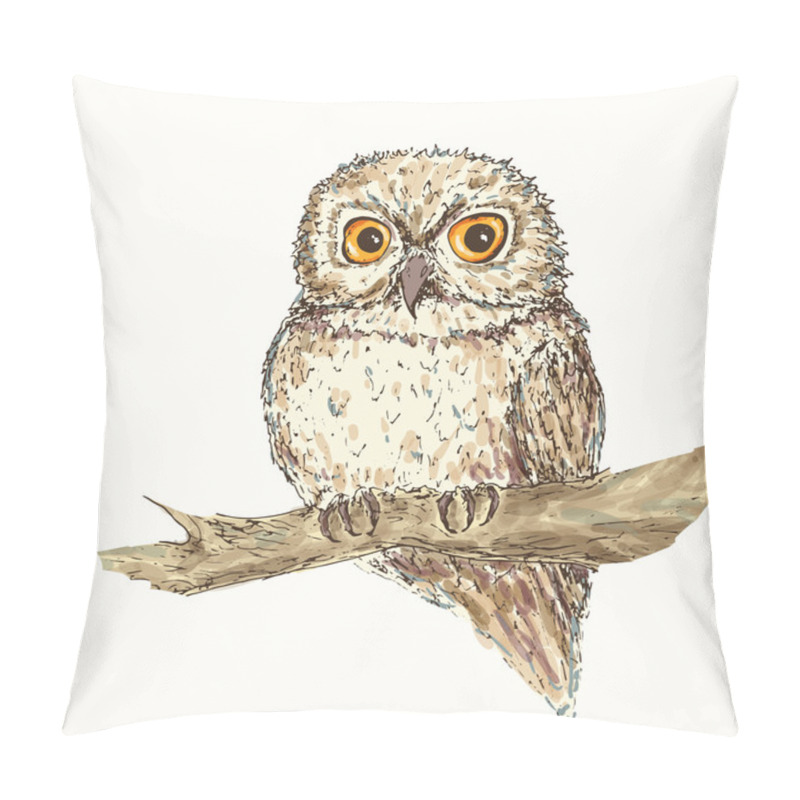 Personality  Owl Illustation 3 Pillow Covers