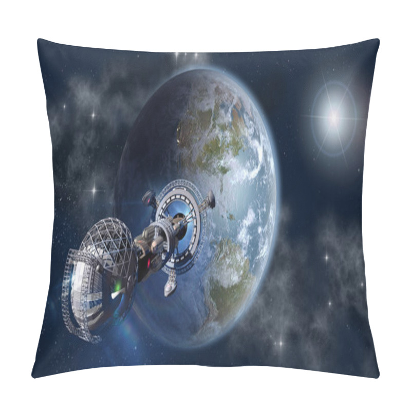 Personality  Interstellar Spaceship Leaving Earth  Pillow Covers