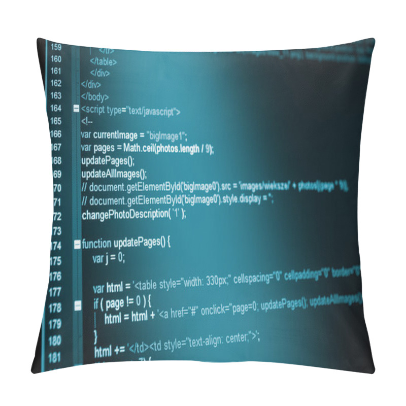 Personality  HTML Web Code Pillow Covers