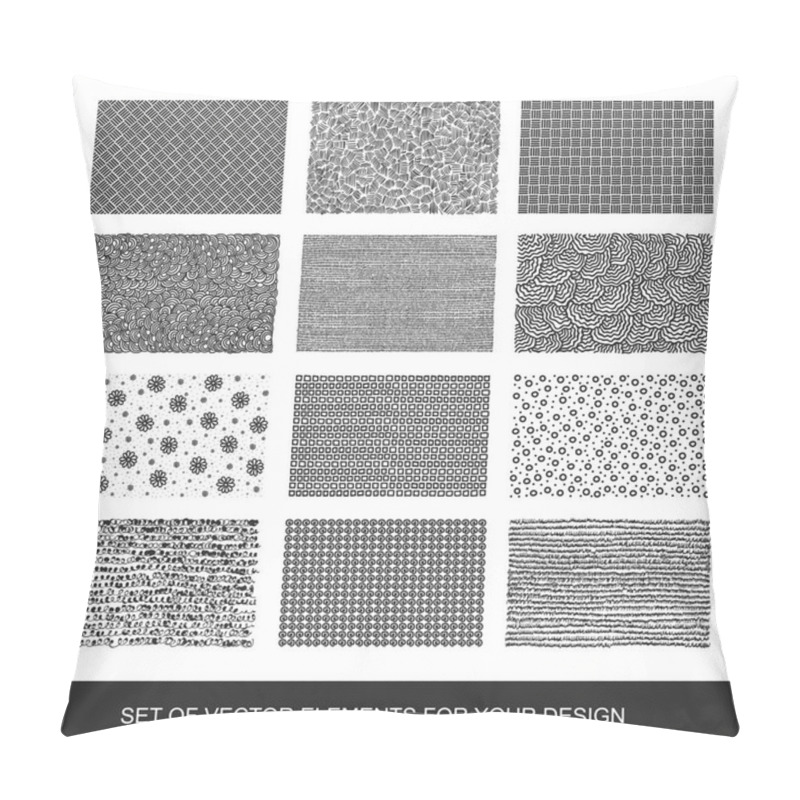 Personality  Collection Of Textures, Brushes, Graphics, Design Element. Hand- Pillow Covers