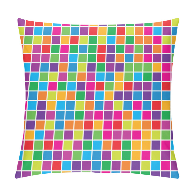 Personality  Abstract Background With Squares. Pillow Covers