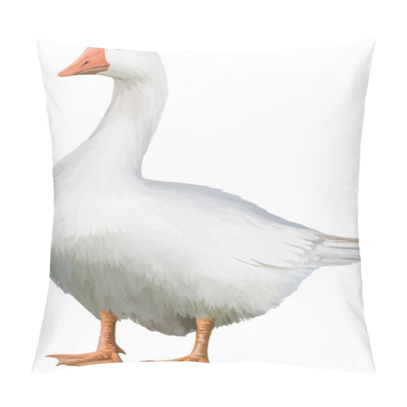 Personality  White Goose Pillow Covers